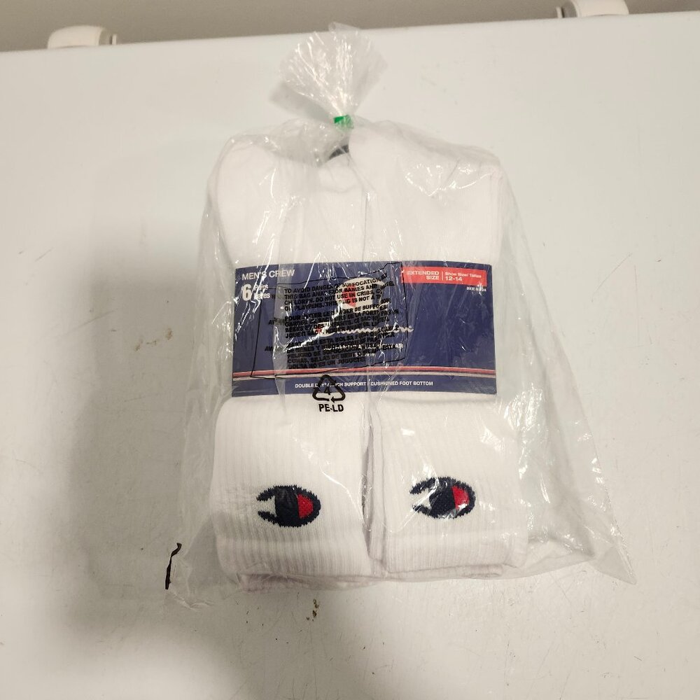 Champion Men's Crew Socks - Pack of 6